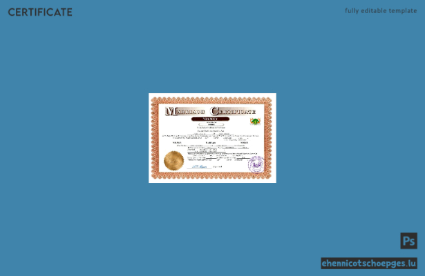 Niger Heiratsurkunde – Beispielvorschau in Word und PDF